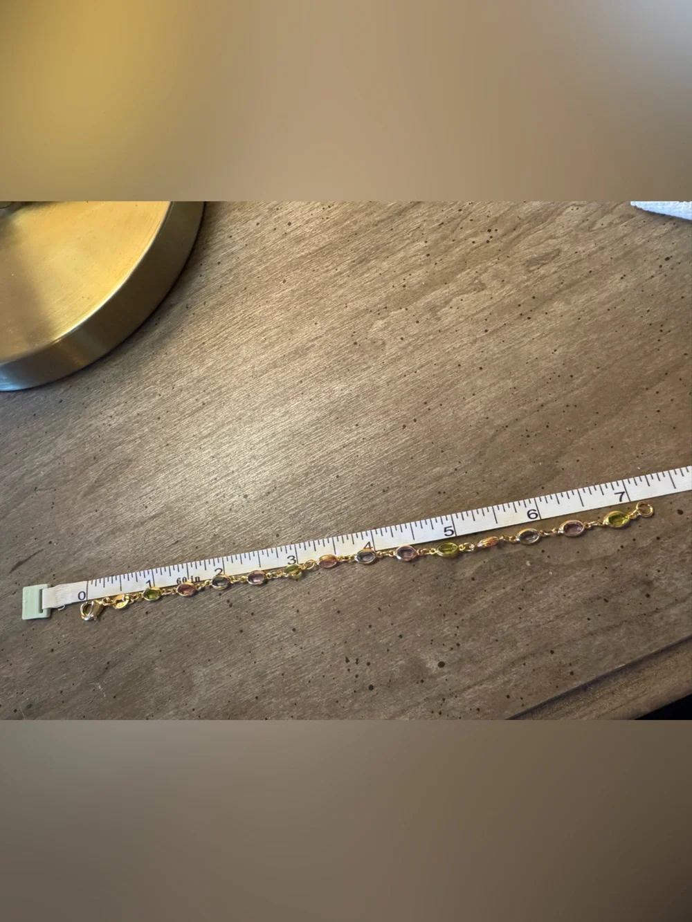 Multicolor Gold-Tone Link Bracelet